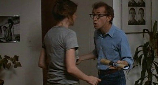 Annie Hall character Alvy Singer about the exaggeration dialogue technique