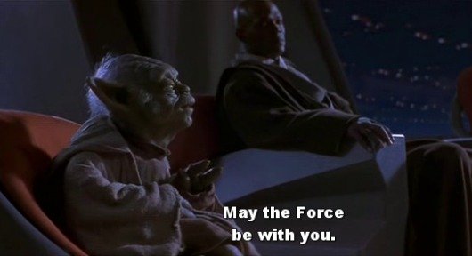 Yoda in Star Wars: Episode II - Attack of the Clones - May the Force be with you